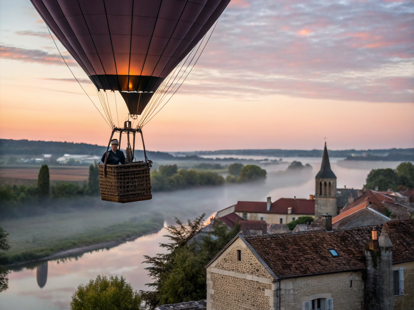 Lever de soleil sur Guitté